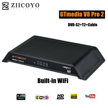 

GTMedia V8 Pro2 DVB-T2/S2/Cable/S2X Satellite TV Receiver H.265 Built-in WIFI Support PowerVu Biss Key Ship from Spain Poland