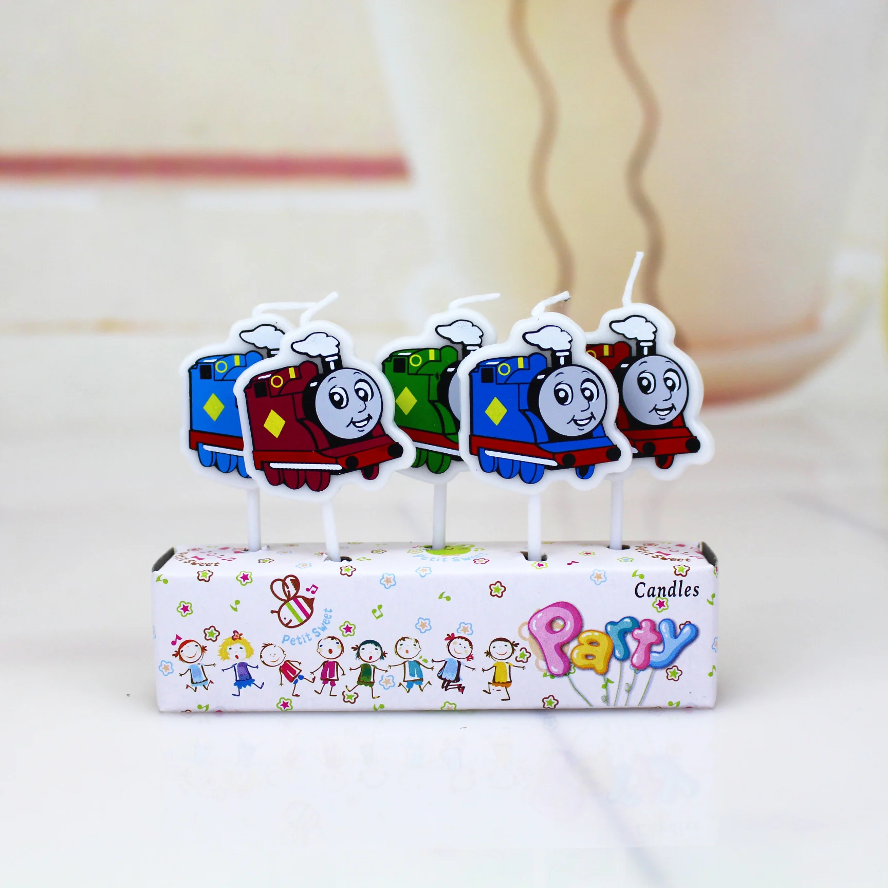 candle-5pcs Thomas& Friends украшения для вечеринки на день рождения для малышей высококачественные бумажные стаканчики и тарелки одноразовые столовые приборы - Цвет: candle-5pcs