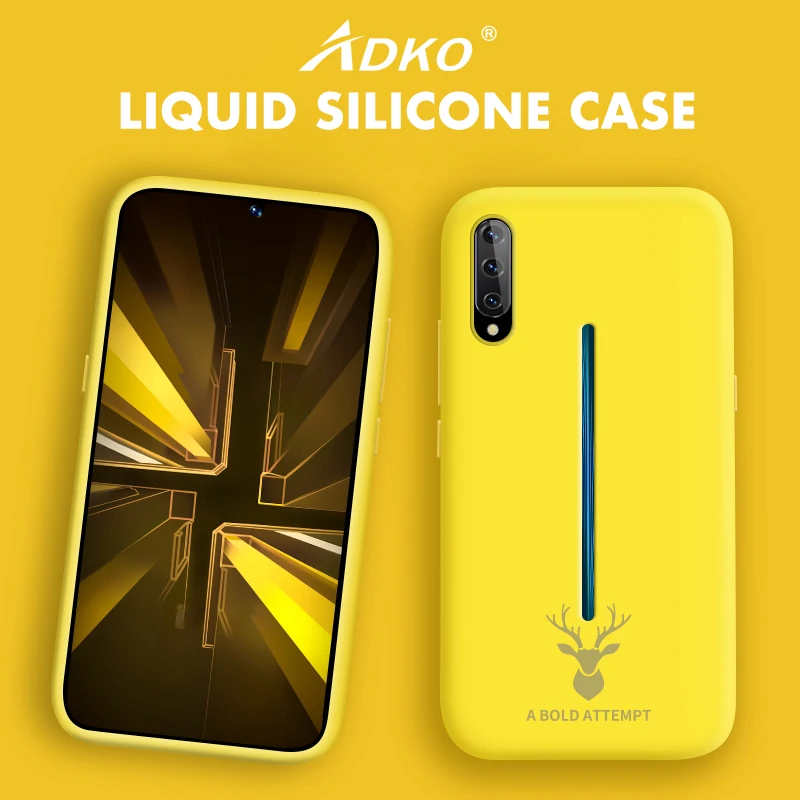 Роскошный жидкий силиконовый чехол для телефона ADKO Girl Vivo IQOO Soft Touch многоцветный