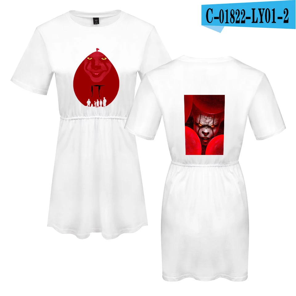 It: Chapter/платье из двух частей; коллекция года; женская мода; летнее платье с короткими рукавами; Лидер продаж; соблазнительное пляжное платье с принтом - Цвет: white