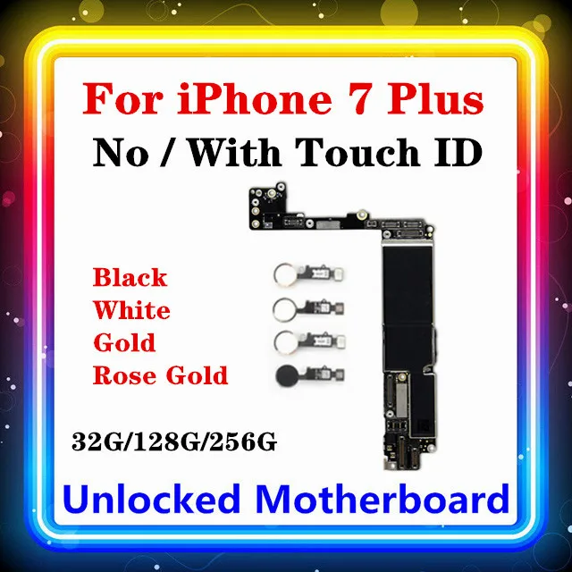 Материнская плата для IPhone 7 Plus с детектором отпечатков пальцев 5 дюйма LTE |