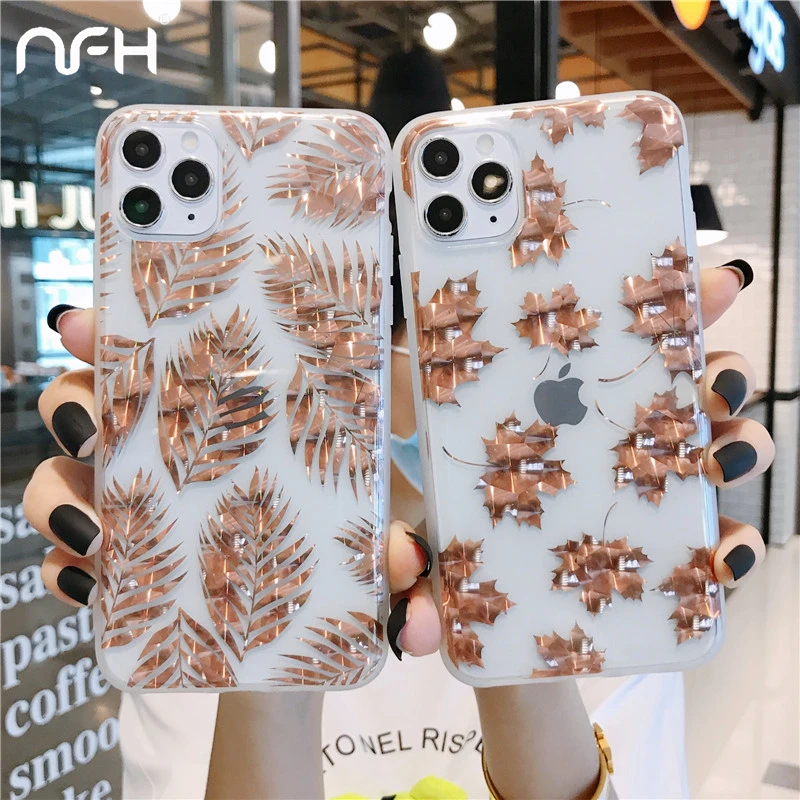 Роскошный чехол IMD для iPhone 11 Pro Max SE 2 блестящий прозрачный на iPhoen XR XS 7 8 Plus |