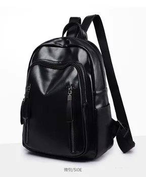 

New Europe and America Backpack Retro Lady Backpack Large Capacity Pu Leather Backpack Travel Backpack