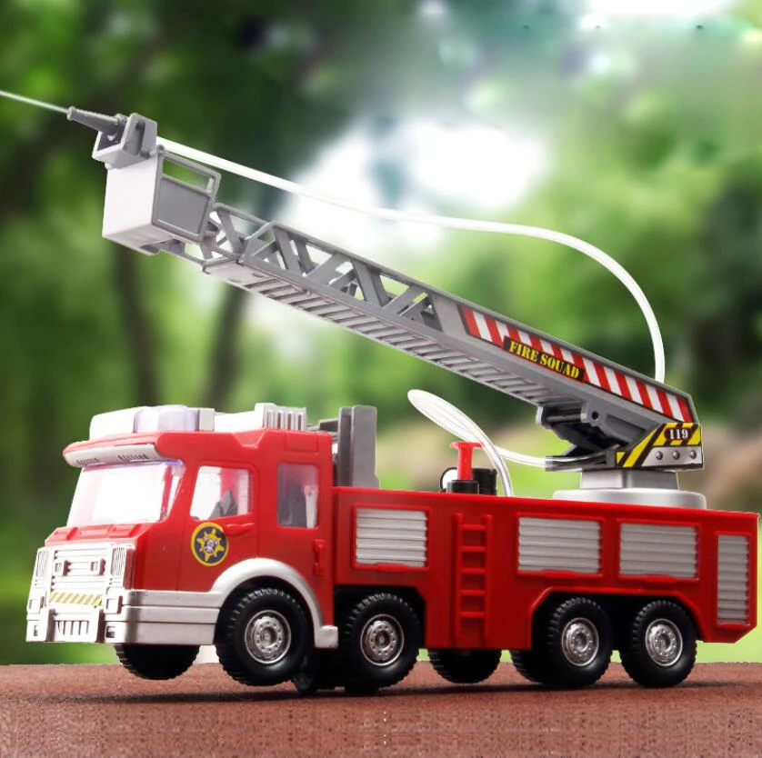 Sound & Light 1:50 Scale Diecast Fireman Sam Fire Truck Vehicles Engineering