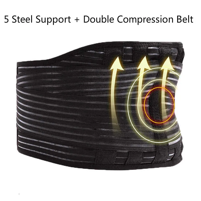 Турмалиновый самонагревающийся поясной ремень со стальной поддержкой двойной