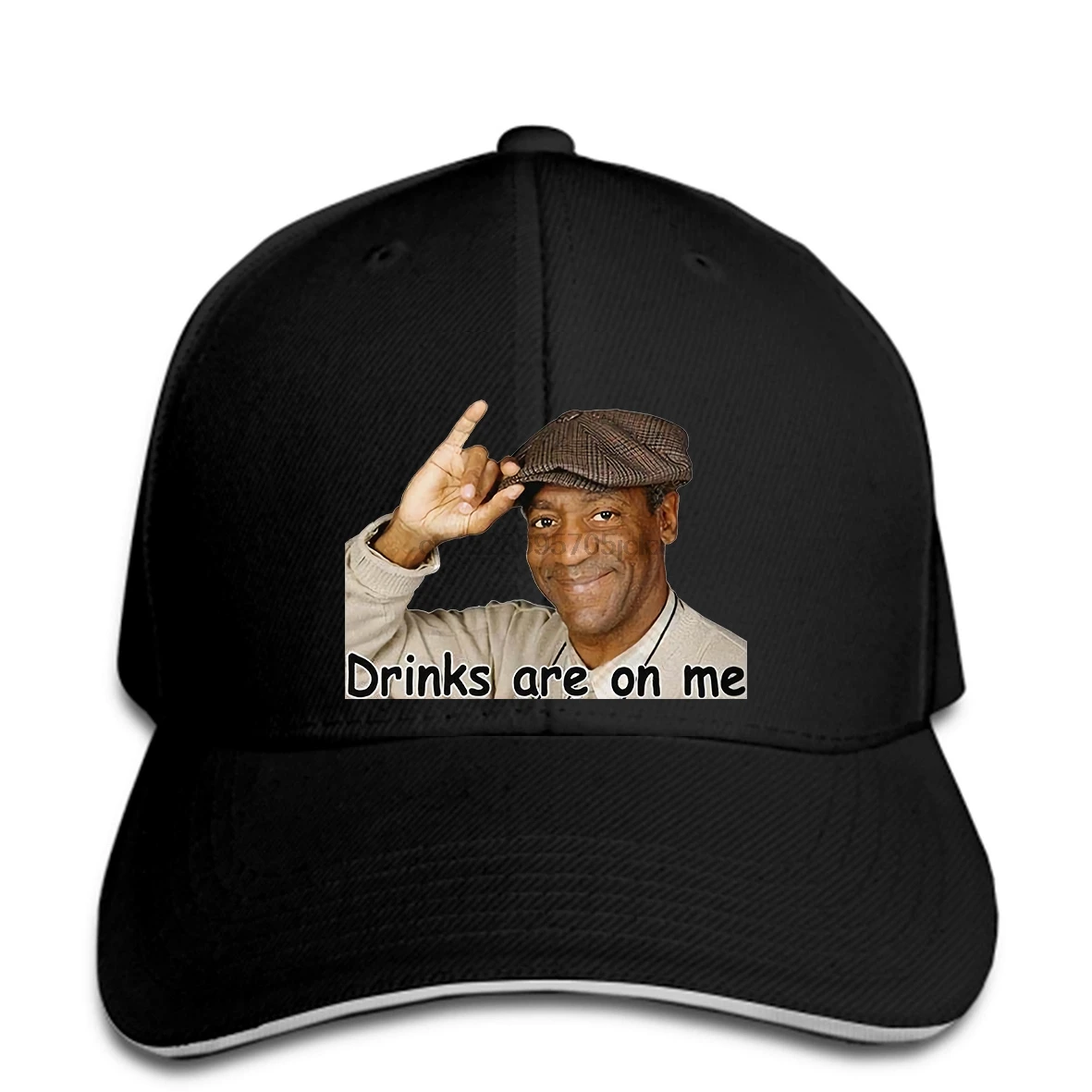 Мужская бейсбольная Кепка Bill Cosby DRINKS Are On Me, грубая, обидная, для взрослых, шоу, колледж, юмор, белая, Женская Бейсболка, Кепка