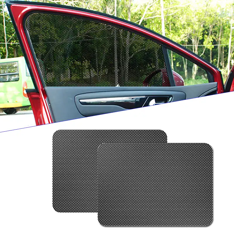 2個pvc車のサンブロックフィルム抗uv車のサイドウィンドウ日よけ静電ステッカー日焼けフィルムステッカーカバー車のアクセサリー サイドウィンドウ サンシェード Aliexpress