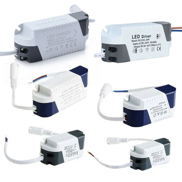 1x LED Trafo Treiber Transformator Driver 85-265V Lampe 1-3W/4-7W/8-12W/18-24