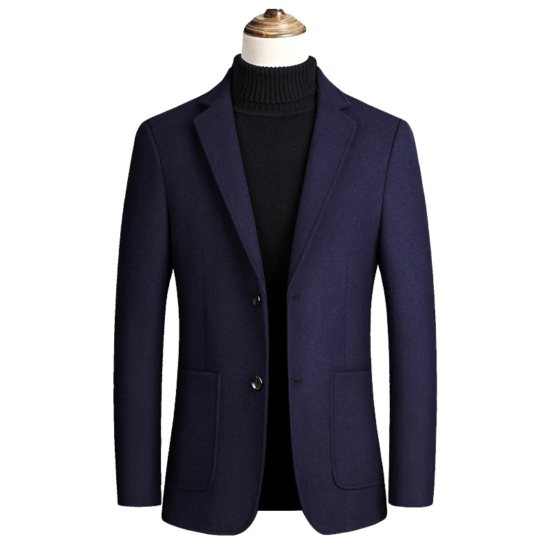 Men Jackets 2020 Autumn Jackets for Men Woolen Blends Jacket Men Solid Color Single Button Mens Jackets High Quality Coats Men Men Jackets 2020 Autumn Jackets for Men Woolen Blends Jacket Men Solid Color Single Button Mens Jackets High Quality Coats Men