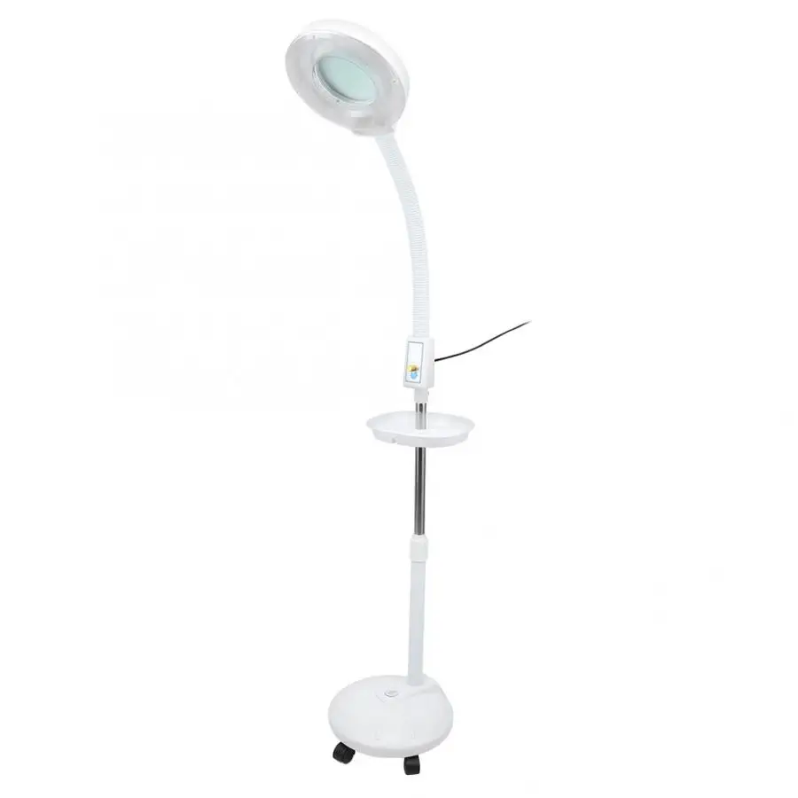 110V/220V 5X LED увеличительный торшер увеличитель со стеклянными линзами