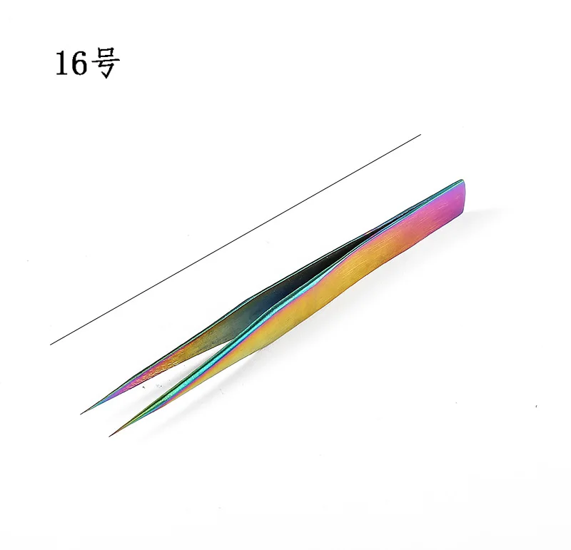 7 моделей цвет нержавеющая сталь tweezers ресницы для наращивания бровей Прямые+ кудрявые волосы для удаления косметики макияж украшение ногтей инструменты