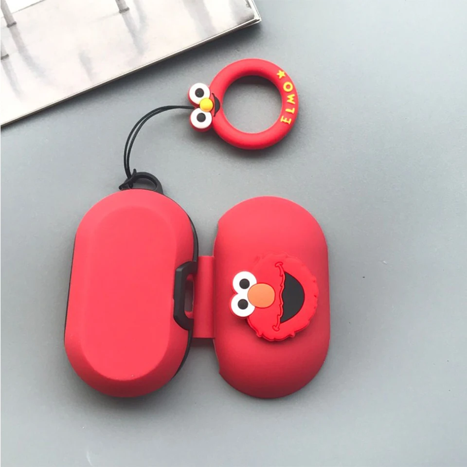 Мультяшный силиконовый чехол для samsung Galaxy Buds чехол Bluetooth гарнитура зарядка коробка крышка беспроводные наушники кожа противоударный