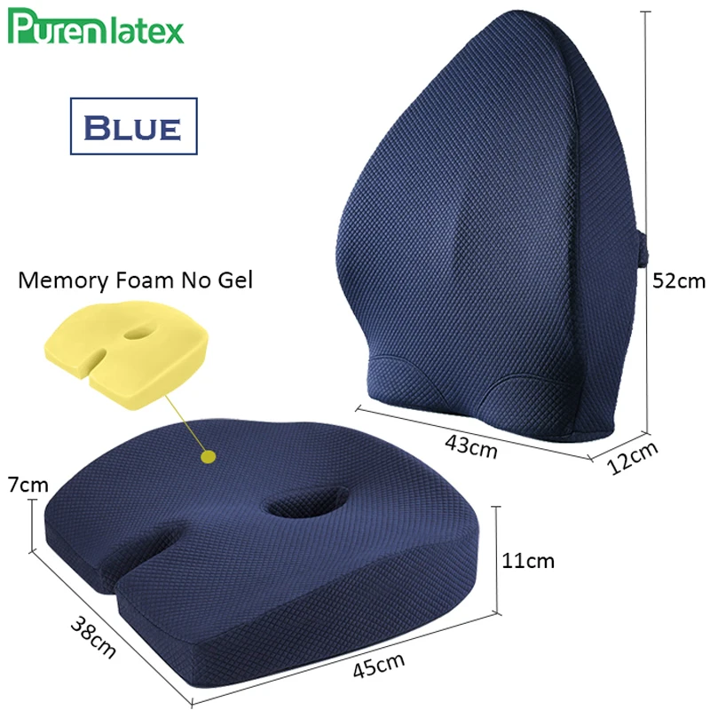 Memory Foam Lumbar Support Back Cushion for Computer/Office Chair Car Seat  Recliner Lower Back Pain Sciatica Relief Firm Pillows - AliExpress