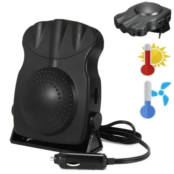 

2 in 1 Car Heating and Cooling Fan Portable Electric Air Conditioner Heater Windscreen Window Demister Car Accessories