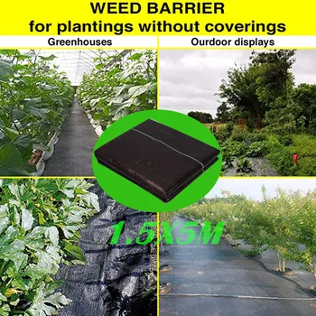

Weed Control Fabric - UV stabilized Black Heavy Duty Landscape Ground Cover Film Pest Weed Control Keep Warm Grow Film 2020