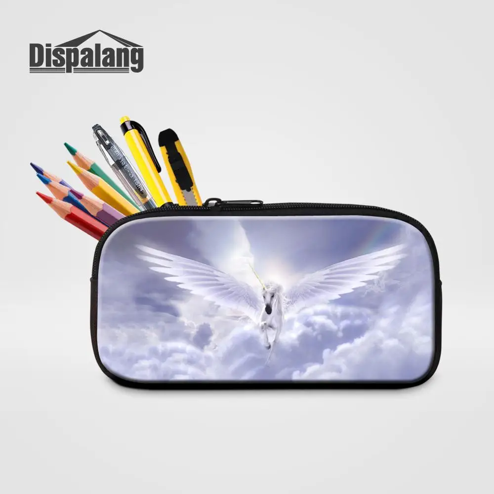 Pencil Case25 Модный чехол для карандашей с рисунком единорога для девушек, для студентов, маленькая коробка для ручек на молнии, женские милые косметички для путешествий, женский макияж - Цвет: Pencil Case25