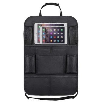 

Car Rear Seat Storage Pad Waterproof Car Seat Back Protection Belt 11 Storage Pockets, Suitable for Children's General Motors Tr
