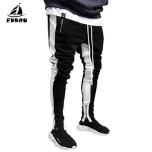 FDBRO мужские спортивные штаны из хлопка, спортивные штаны для фитнеса, штаны для бодибилдинга, мужские спортивные штаны в полоску, спортивные штаны для бега, распродажа