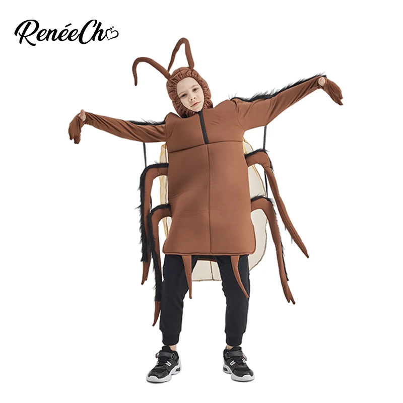 Reneecho Kids Cockroach Costume Halloween Costume For Boys Insect