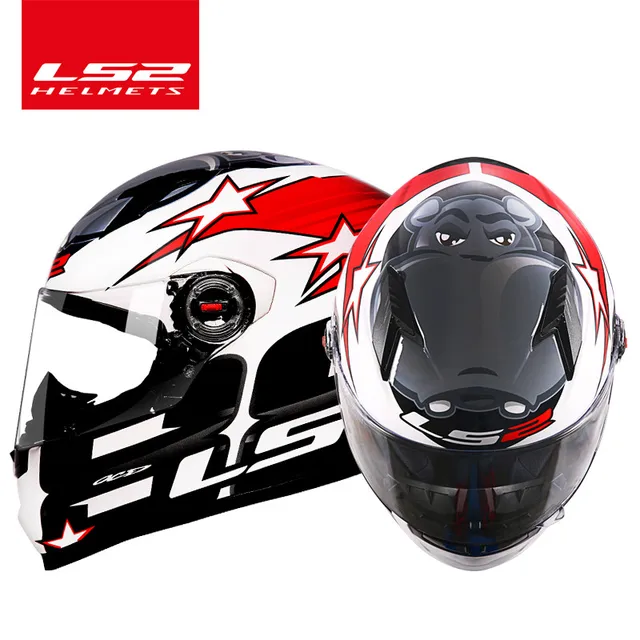Original LS2 rhinoceros full face motorcycle helmet casque moto capacete ls2 ff358 no pump ECE approved