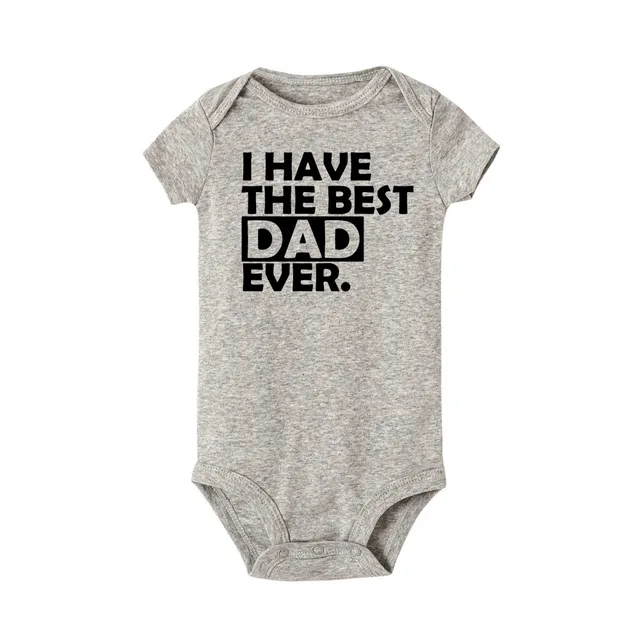 Nieuw Twins Cotton Romper I Have The Best Dad and Mom Ever Print Funny GR-98