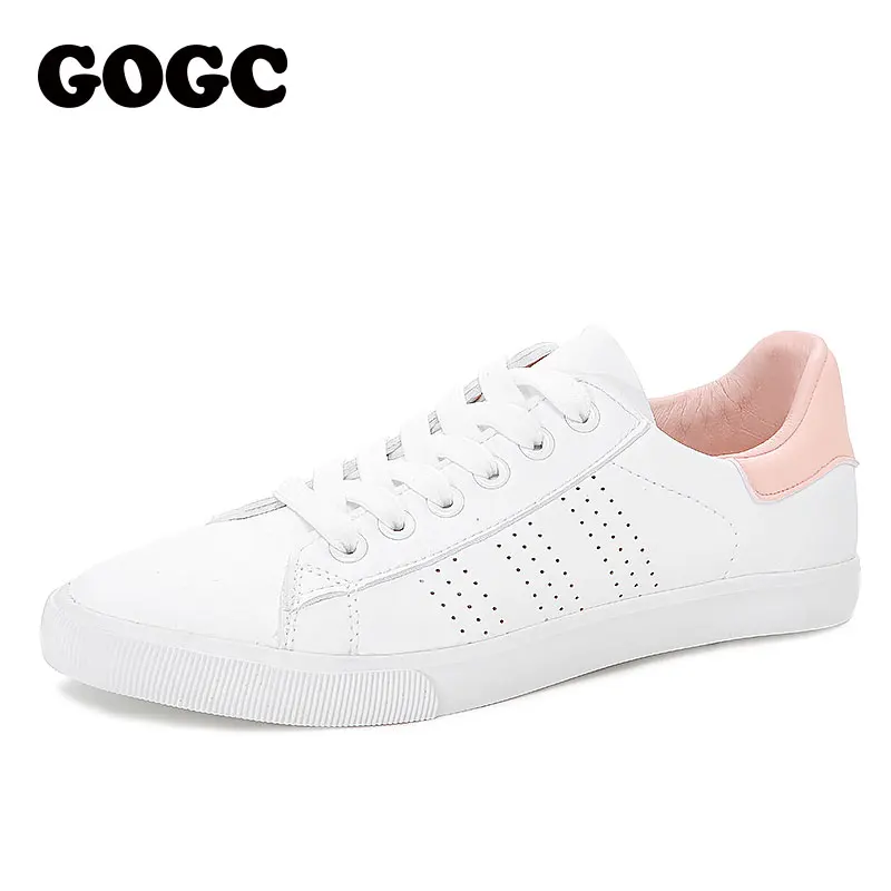 GOGC White Sneakers Women canvas shoes Spring Summer ons Women Sneakers Flat Shoes Women's slipony women casual G788 - Цвет: G788-24