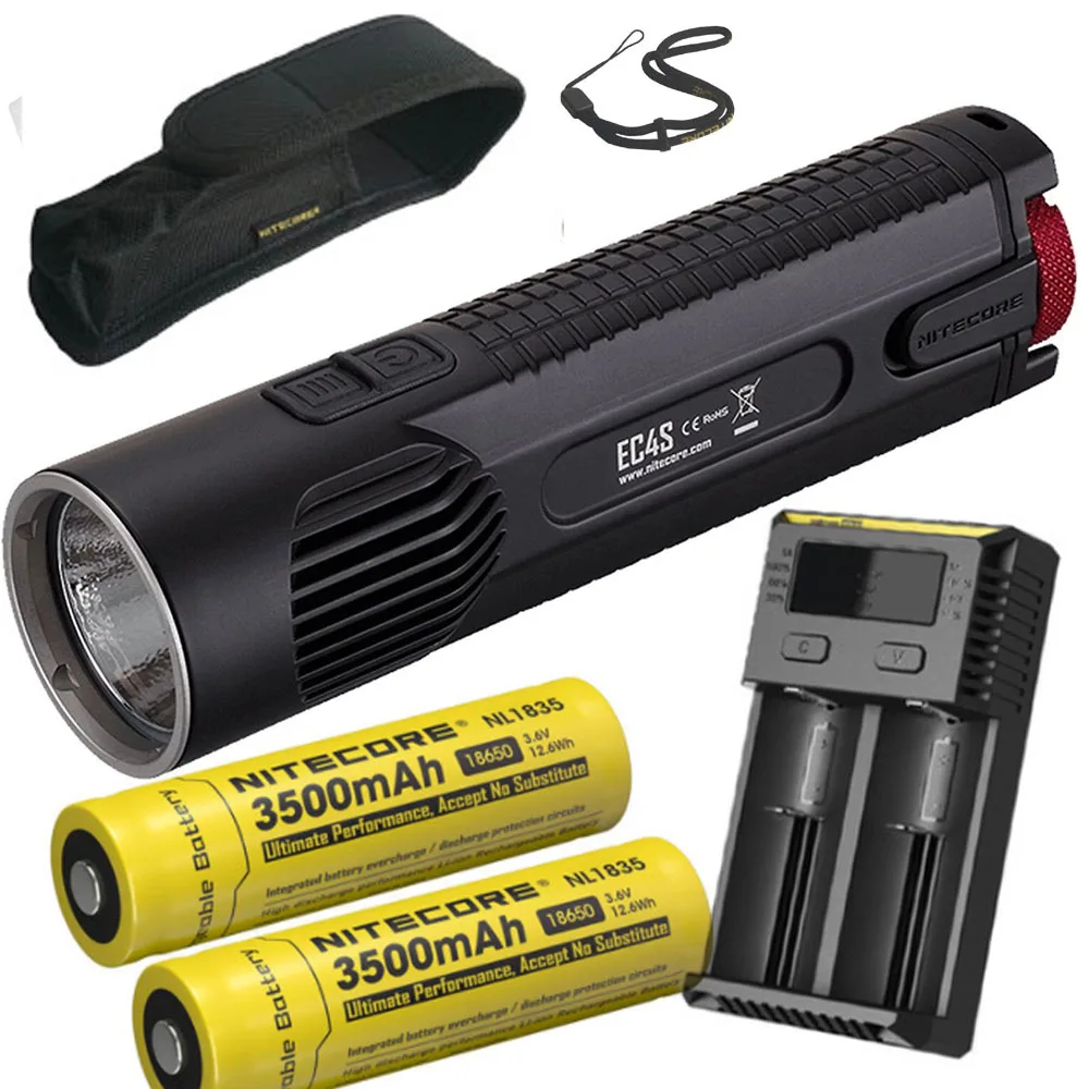 NITECORE EC4S светодиодный тактический вспышки светильник CREE XHP50 Макс 2150 люмен луч