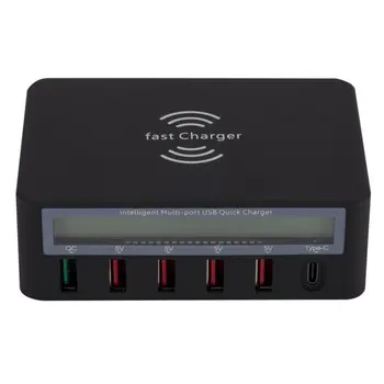 

Qi Wireless Charger Multi Port USB Quick Charge Type C Fast Charging For IPhone For Huawei For Mi USB-C Adapter