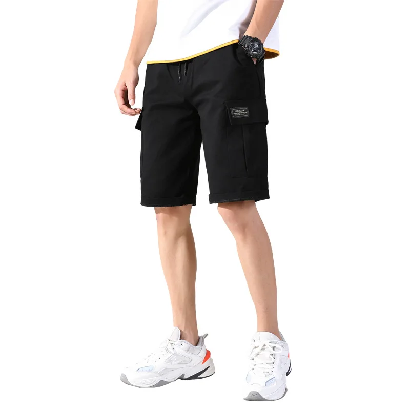Men Knee Length Cotton Safari Style Shorts Straight Low Solid Shorts Men Casual Cotton Drawstring Hombre Summer Summer New Men Knee Length Cotton Safari Style Shorts Straight Low Solid Shorts Men Casual Cotton Drawstring Hombre Summer Summer New