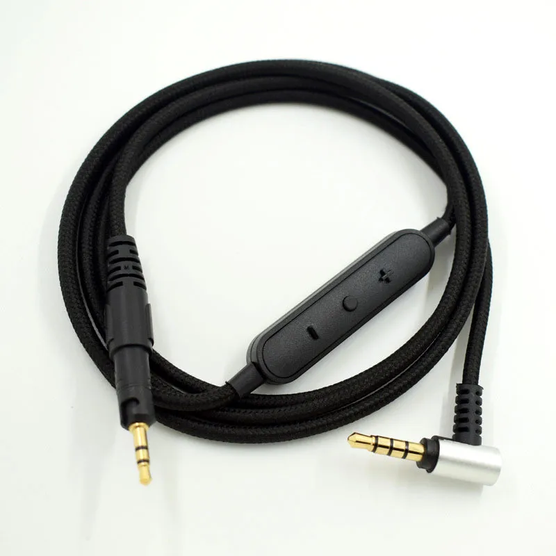 whit mic Сменный аудиокабель для наушников Audio-Technica ATH-M50X M40X подходит для многих наушников 23 AugT2 - Цвет: whit mic