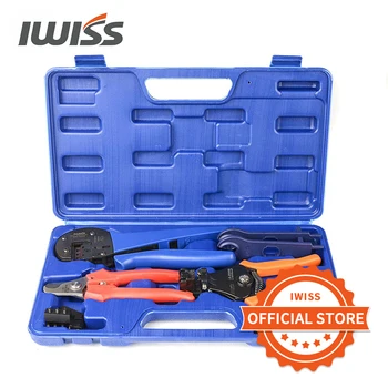

Crimping tool combination tools box for photovoltaic and MC3/4 Spanners and Dies jacketed terminals Crimp wire cable plier suit