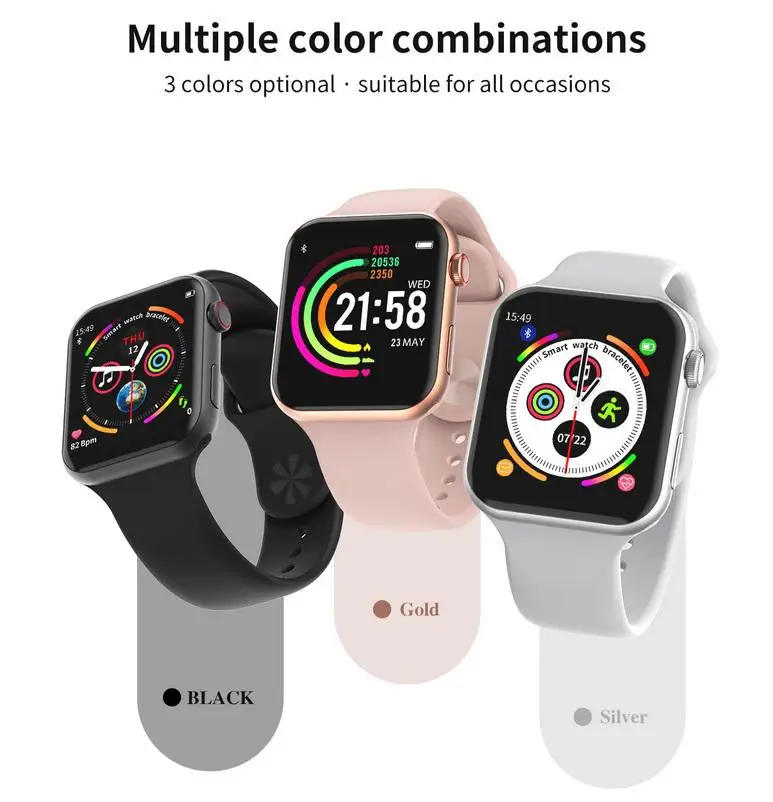 

F10 Smart Watch ECG Heart Rate Monitor iwo 8 lite Sport Smartwatch for Android Apple xiaomi band PK IWO 8 10 iwo 12 Watch