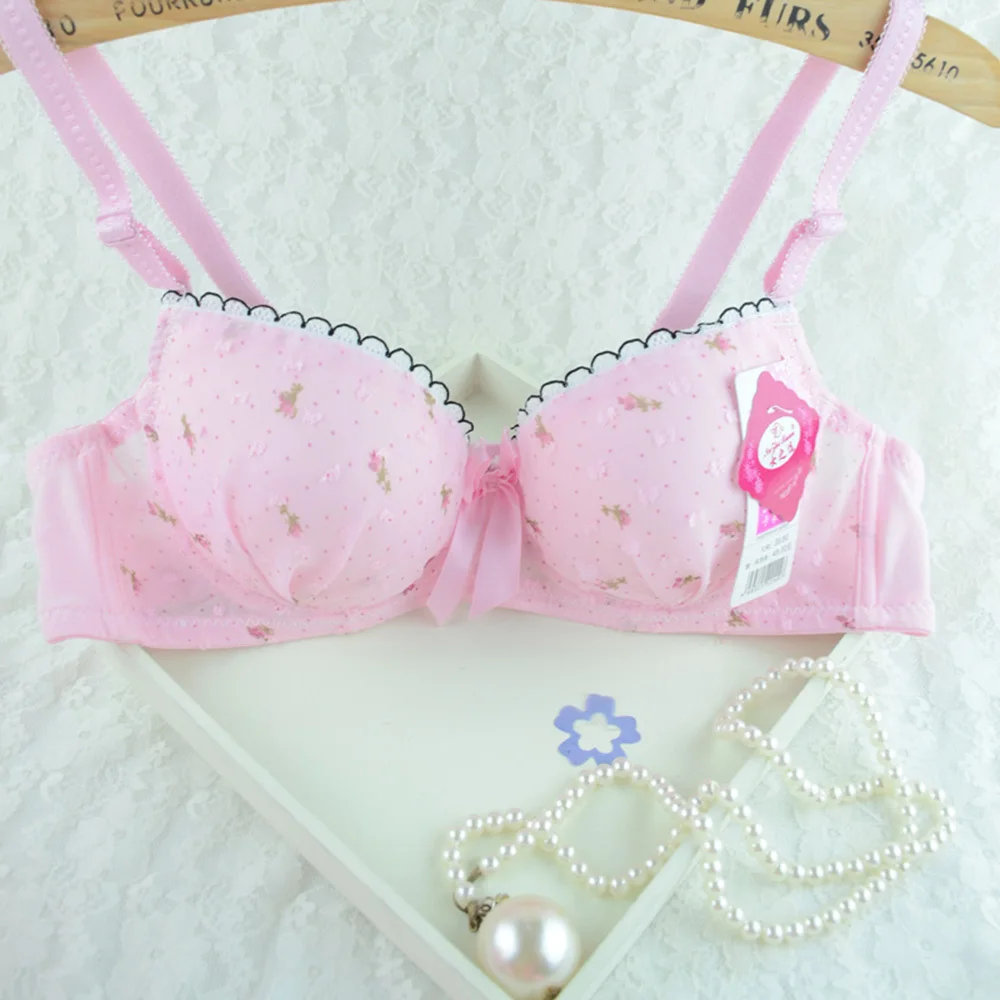 Женские бюстгальтеры с косточками 3/4Cup 32-36B нижнее белье с цветочным рисунком