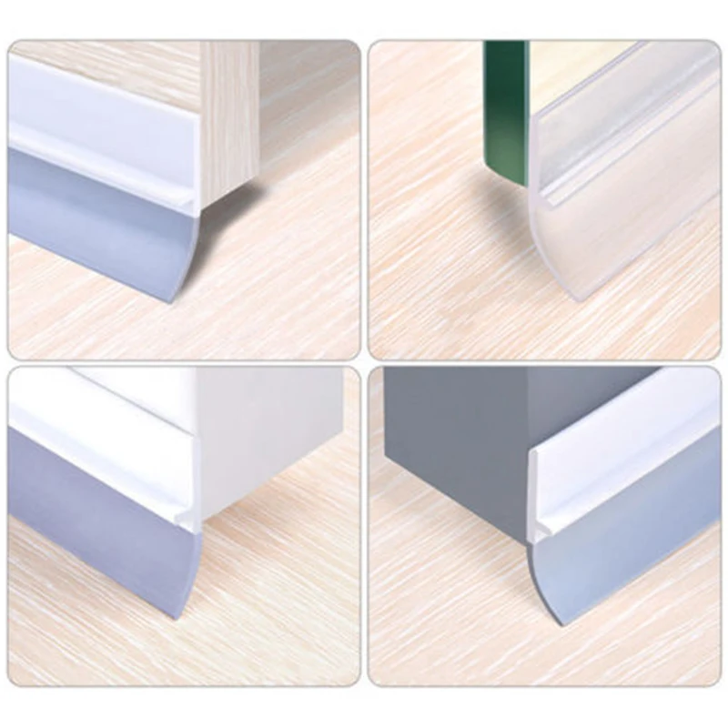 4 цвета самоклеющиеся дизайн под дверь ПВХ нижнее уплотнение полосы полезные 1 шт