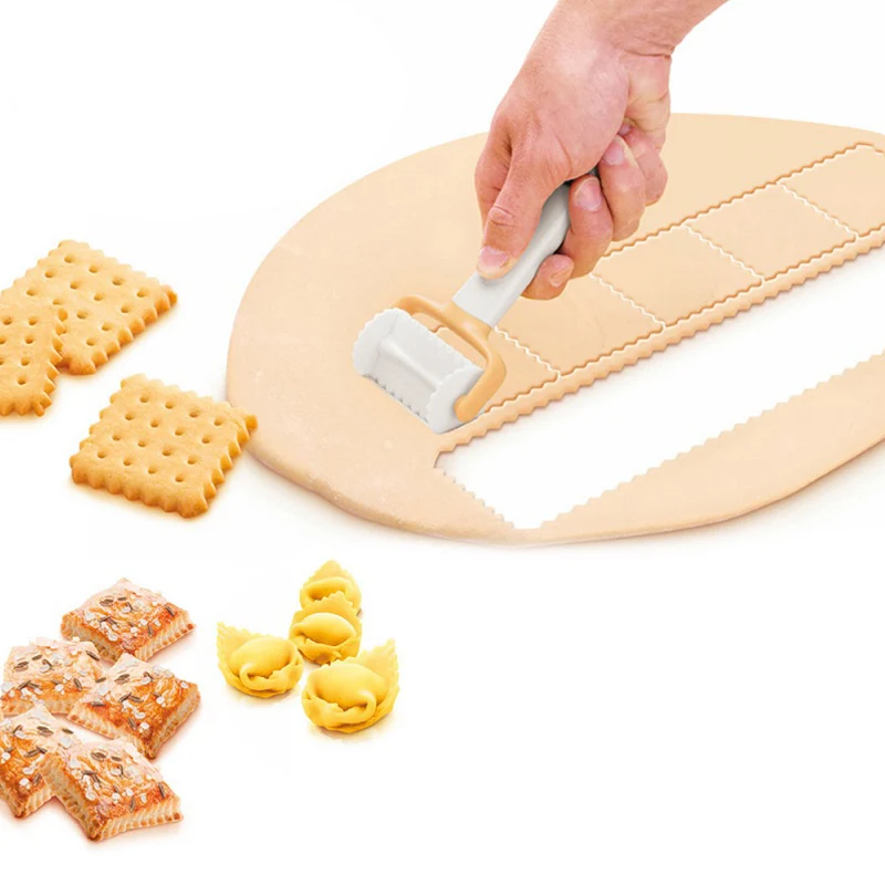 

Kitchen Dining Bakeware 1 Pcs Rolling Biscuit Cake Decorating Tools DIY Square Fondant Cutter Rolling Cookies Cutter Mold