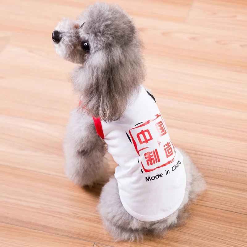 

New Dog Accessories for Small Dogs Luxury Ropa Camiseta Para Perros Roupa Cachorro Ubranko Dla Psa Dog Costume Vest Summer Thin