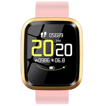 

L7 Smart Watch IP68 Smart Watch Women Full Contact Fitness Tracker Men Smart Clock Smartwatch for IOS Android Pink