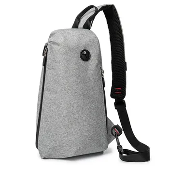 

USB charge waterproof bag outdoor sport bags for men travel chest bag multi-function sling bag high capacity solid shoulder bags