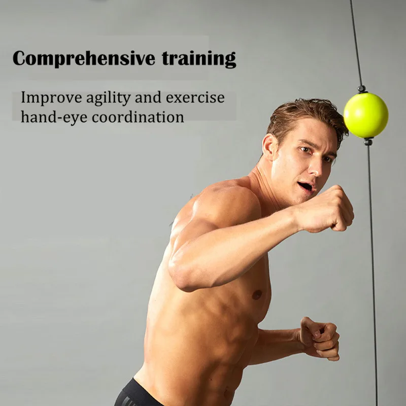 Boxing Reflex Ball Adjustable Height Vocuum Chuck Double End Boxing Speed Ball Hand Eye Reaction MMA Sanda Boxer Training