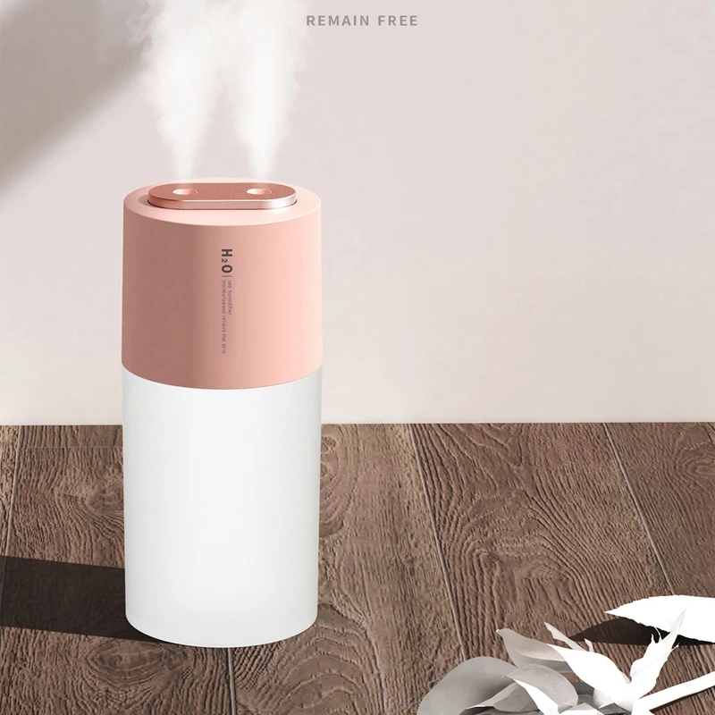 ELOOLE 400ML Dual Spray Air Humidifier Diffuser Purifier USB And Battery Pack With Lamp Fine Two Modes For Home Office | Бытовая
