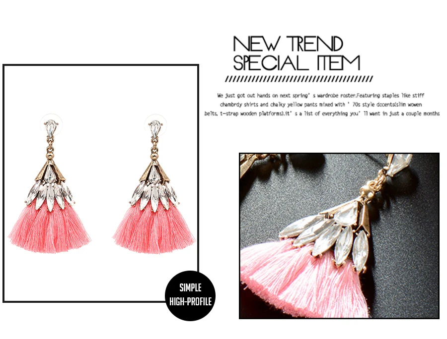 Crystal Tassel Earring-3