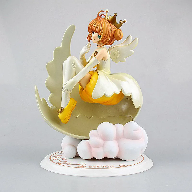 

1/7 Anime Card Captor Sakura KINOMOTO SAKURA Angel Crown GK PVC Figure Collectible Model Toy With Box M3600