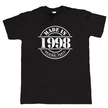 

Made In 1998 Mens Funny T Shirt, Christmas Gift for Him Dad Grandad Fathers Day T-Shirt Men Summer Printing Top Tee