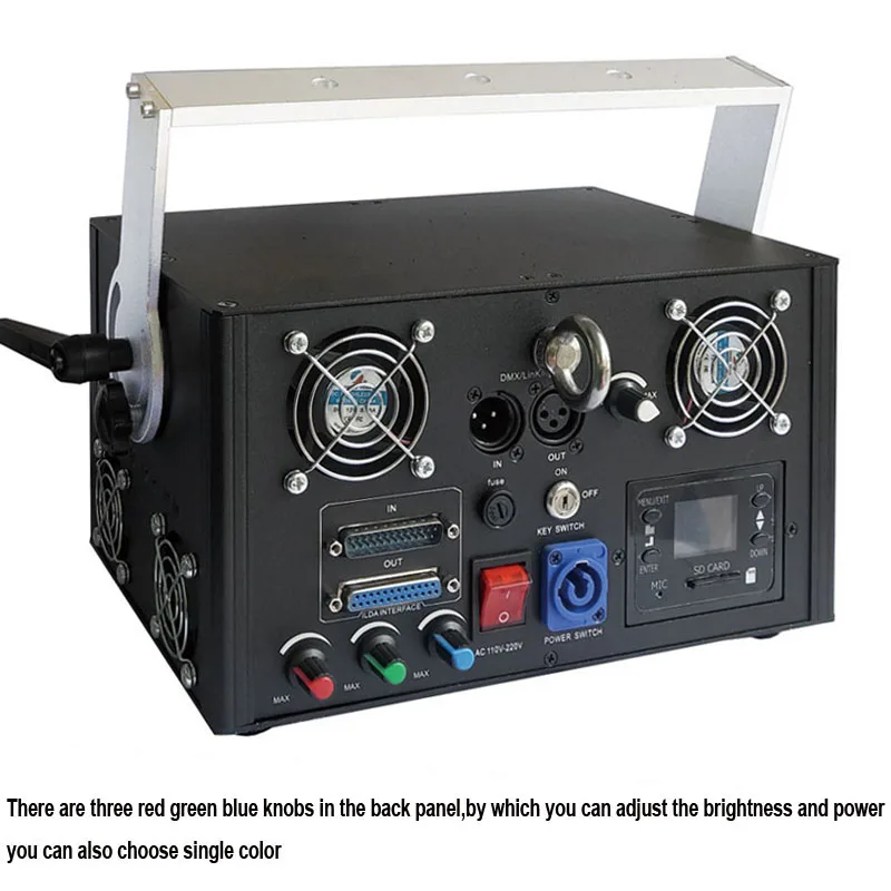 Indoor/outdoor stage ilda dmx rgb laser disco 3d laser projector for concerts ceremony event show