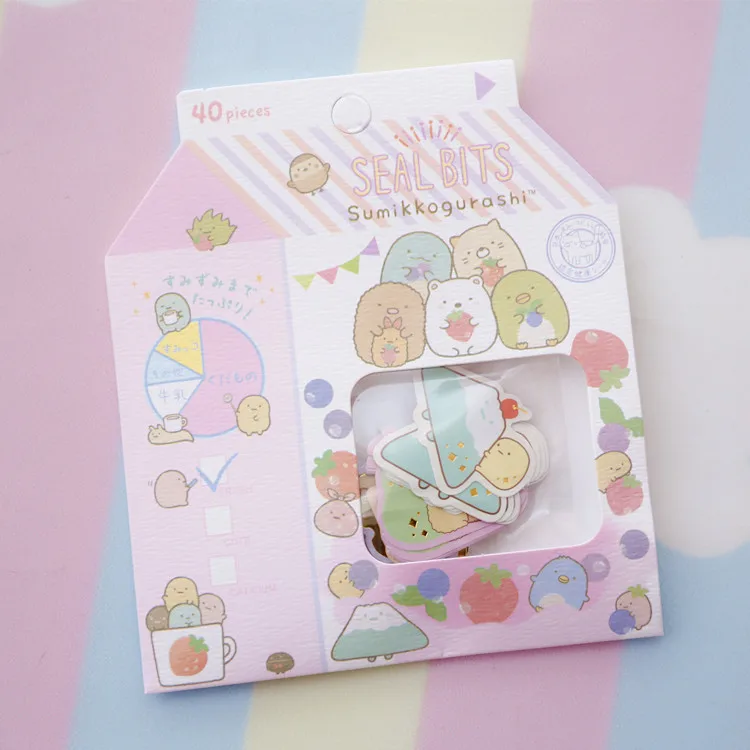 20 упак./лот kawaii милые sumikkourashi bullet journal autocollant канцелярские наклейки стикеры Скрапбукинг naklejki stikers