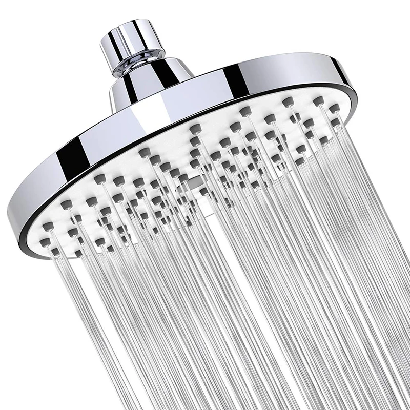 water saving shower head with design high pressure handheld showerhead boost water pressure anti clog nozzles 3 for elderly Shower Head 6 Inch Anti-Leak Anti-Clog Fixed Rain Showerhead Rainfall Spray Relaxation and Spa for High Water Pressure and Flow