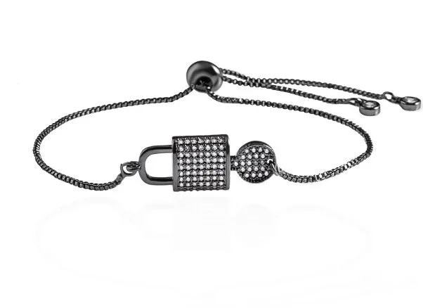 Замок для ключей многоцветный микро проложить cz Циркон кубический цирконий