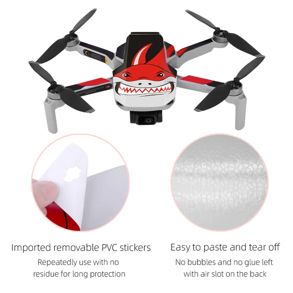 Водонепроницаемый ПВХ наклейки Наклейка кожи Обложка протектор для DJI MAVIC Mini Drone