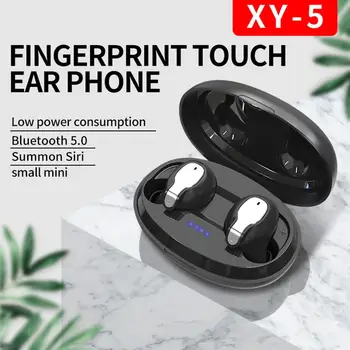 

XY-5 Touch Control LED Digital Display Bluetooth 5.0 Headset Sports Wireless Stereo Earbuds TWS Portable Mini HiFi Earphones