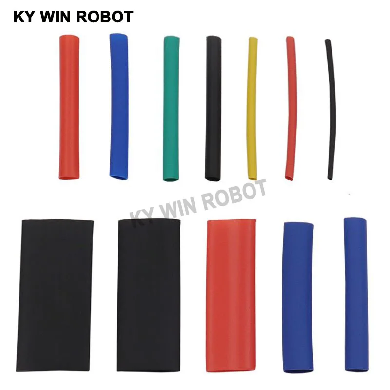 Thermoresistant Tube Heat Shrink Wrapping KIT Termoretractil Shrinking Tubing Assorted Pack Wire Cable Insulation Sleeve 164pcs heat shrink tubing